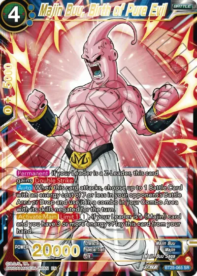 Majin Buu, Birth of Pure Evil