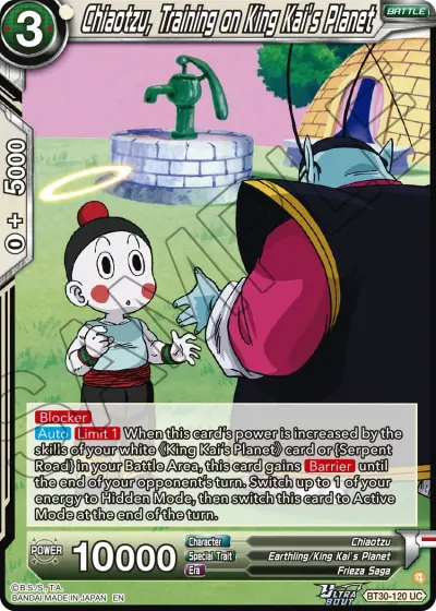 Chiaotzu, Training on King Kai's Planet