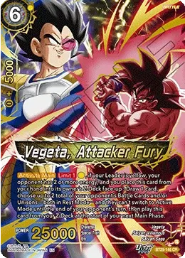 Vegeta, Attacker Fury