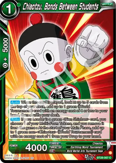 Chiaotzu, Bonds Between Students