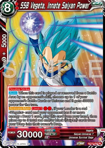 SSB Vegeta, Innate Saiyan Power