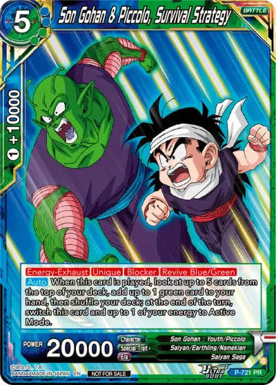 Son Gohan & Piccolo, Survival Strategy
