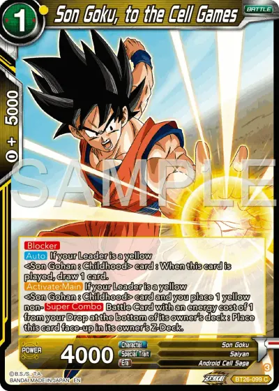 Son Goku, to the Cell Games