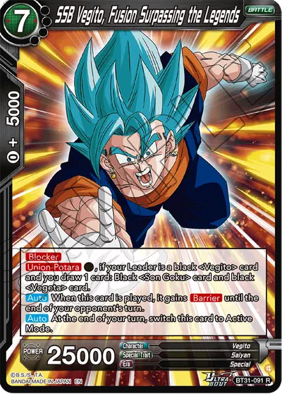 SSB Vegito, Fusion Surpassing the Legends