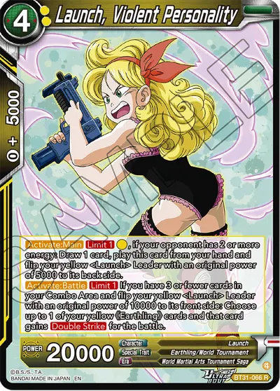 Launch, Violent Personality