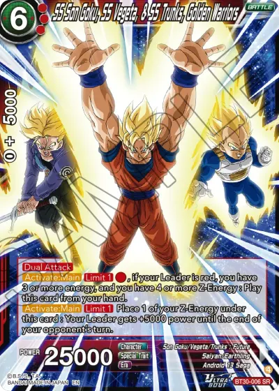 SS Son Goku, SS Vegeta, & SS Trunks, Golden Warriors