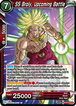 SS Broly, Upcoming Battle