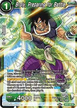 Broly, Preparing for BATTLE