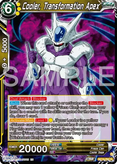 Cooler, Transformation Apex