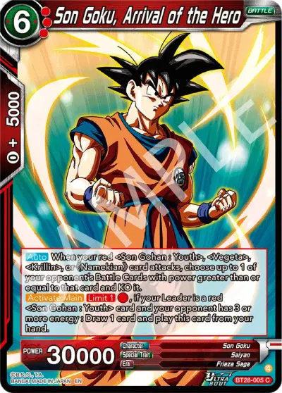 Son Goku, Arrival of the Hero