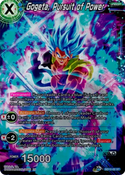 Gogeta, Pursuit of Power