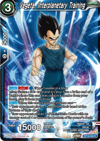 Vegeta, Interplanetary Training