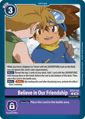 Believe in Our Friendship