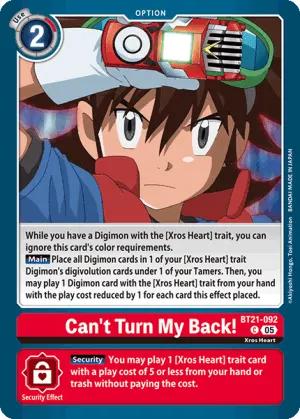 Can't Turn My Back!