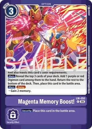 Magenta Memory Boost!