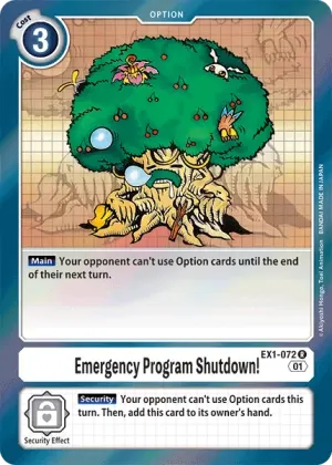 Emergency Program Shutdown!