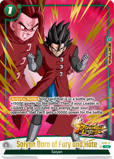 Saiyan Born of Fury and Hate