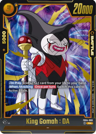 King Gomah: DA