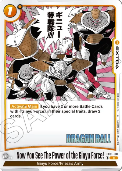 Now You See The Power of the Ginyu Force!