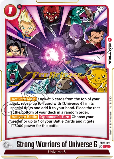 Strong Warriors of Universe 6