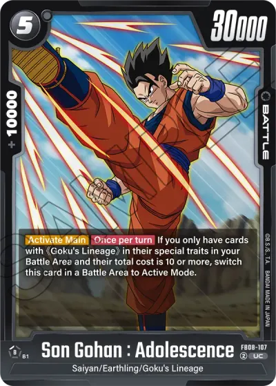 Son Gohan : Adolescence