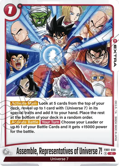 Assemble, Representatives of Universe 7!