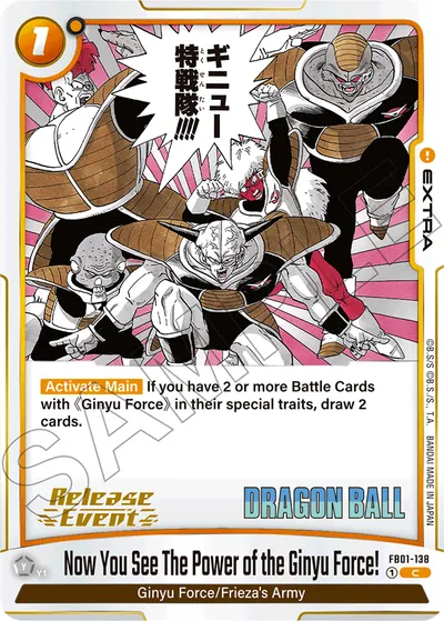 Now You See The Power of the Ginyu Force!