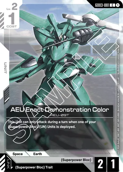 AEU Enact Demonstration Color
