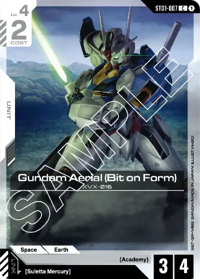 Gundam Aerial (Bit on Form)