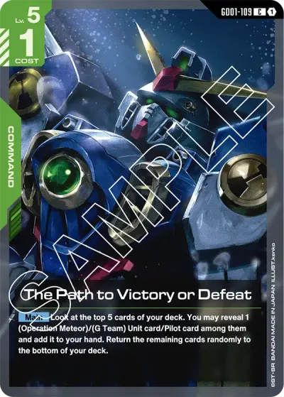 The Path to Victory or Defeat