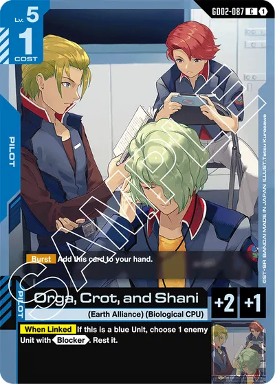 Orga, Crot, and Shani