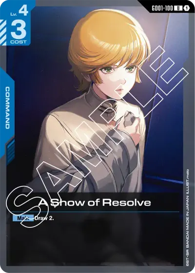 A Show of Resolve