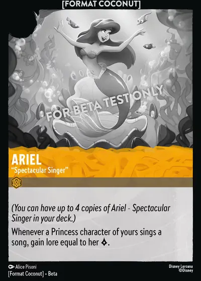 Ariel - "Spectacular Singer"