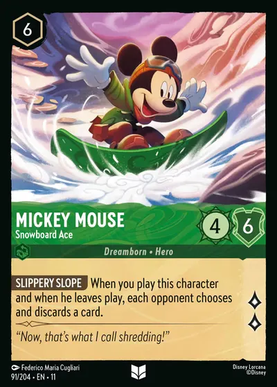 Mickey Mouse - Snowboard Ace
