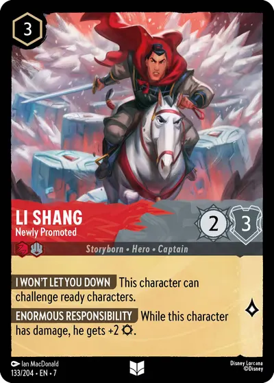 Li Shang - Newly Promoted
