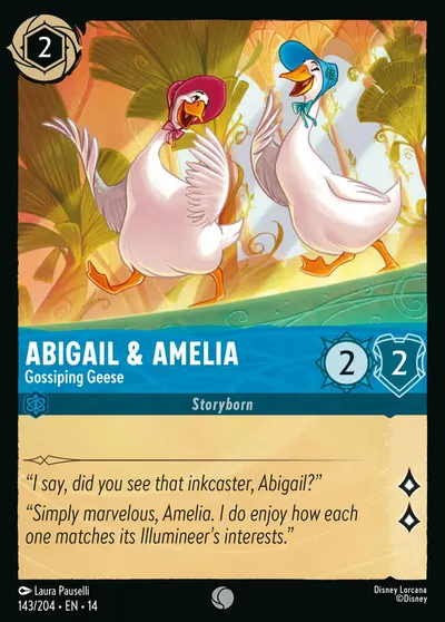Abigail & Amelia - Gossiping Geese