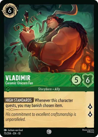 Vladimir - Ceramic Unicorn Fan