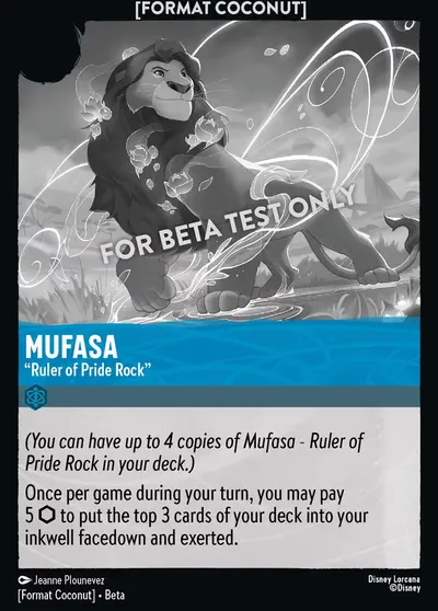 Mufasa - "Ruler of Pride Rock"
