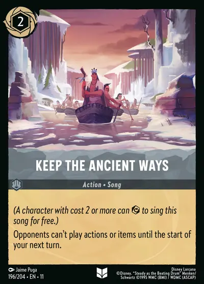 Keep the Ancient Ways