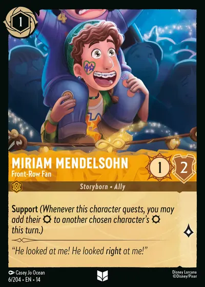 Miriam Mendelsohn - Front-Row Fan