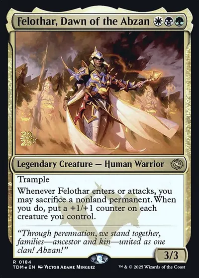 Felothar, Dawn of the Abzan