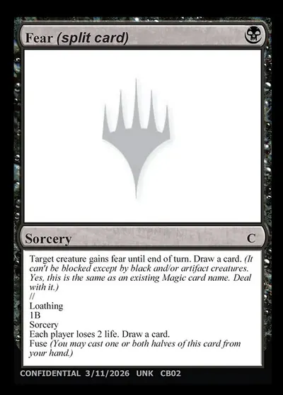Fear (split card) // Loathing