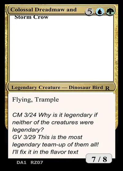 Colossal Dreadmaw and Storm Crow