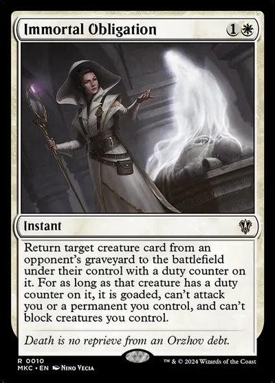Immortal Obligation