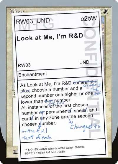 Look at Me, I'm R&D