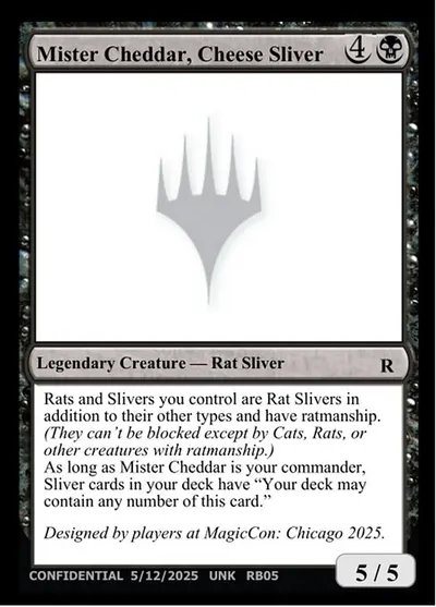 Mister Cheddar, Cheese Sliver