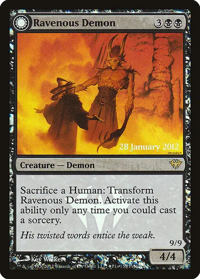 Ravenous Demon // Archdemon of Greed