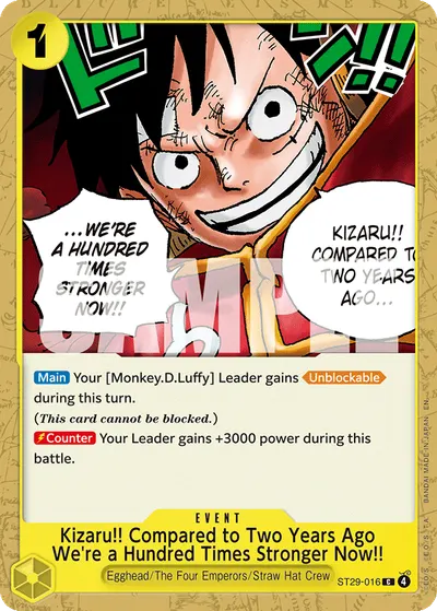 Kizaru!! Compared to Two Years Ago We're a Hundred Times Stronger Now!!
