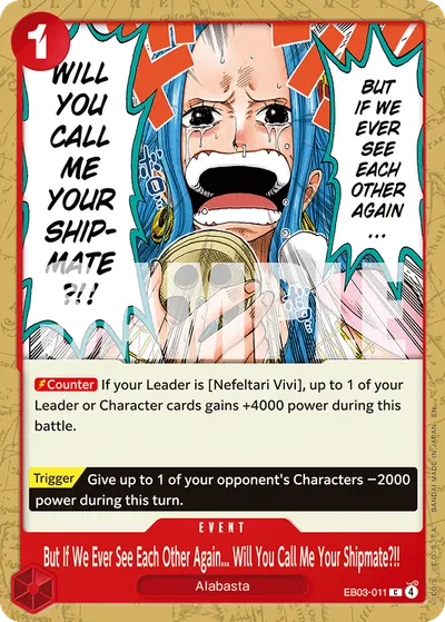 But If We Ever See Each Other Again... Will You Call Me Your Shipmate?!!