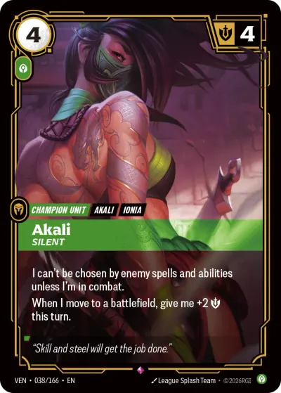 Akali, Silent